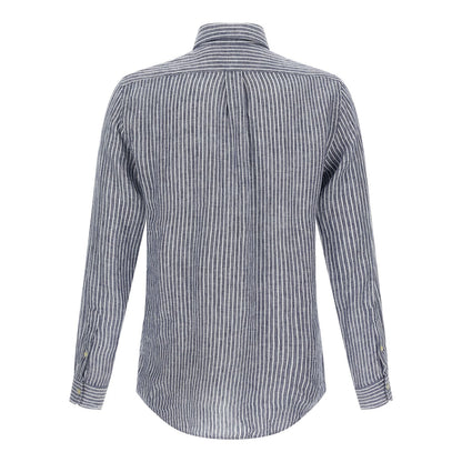 Polo Ralph Lauren Blue Linen Blouse