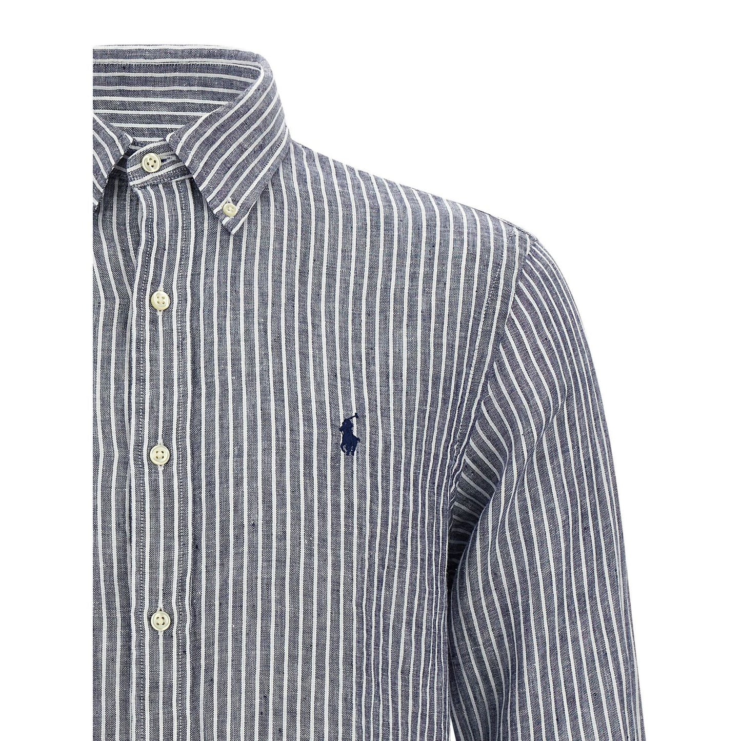 Polo Ralph Lauren Blue Linen Blouse
