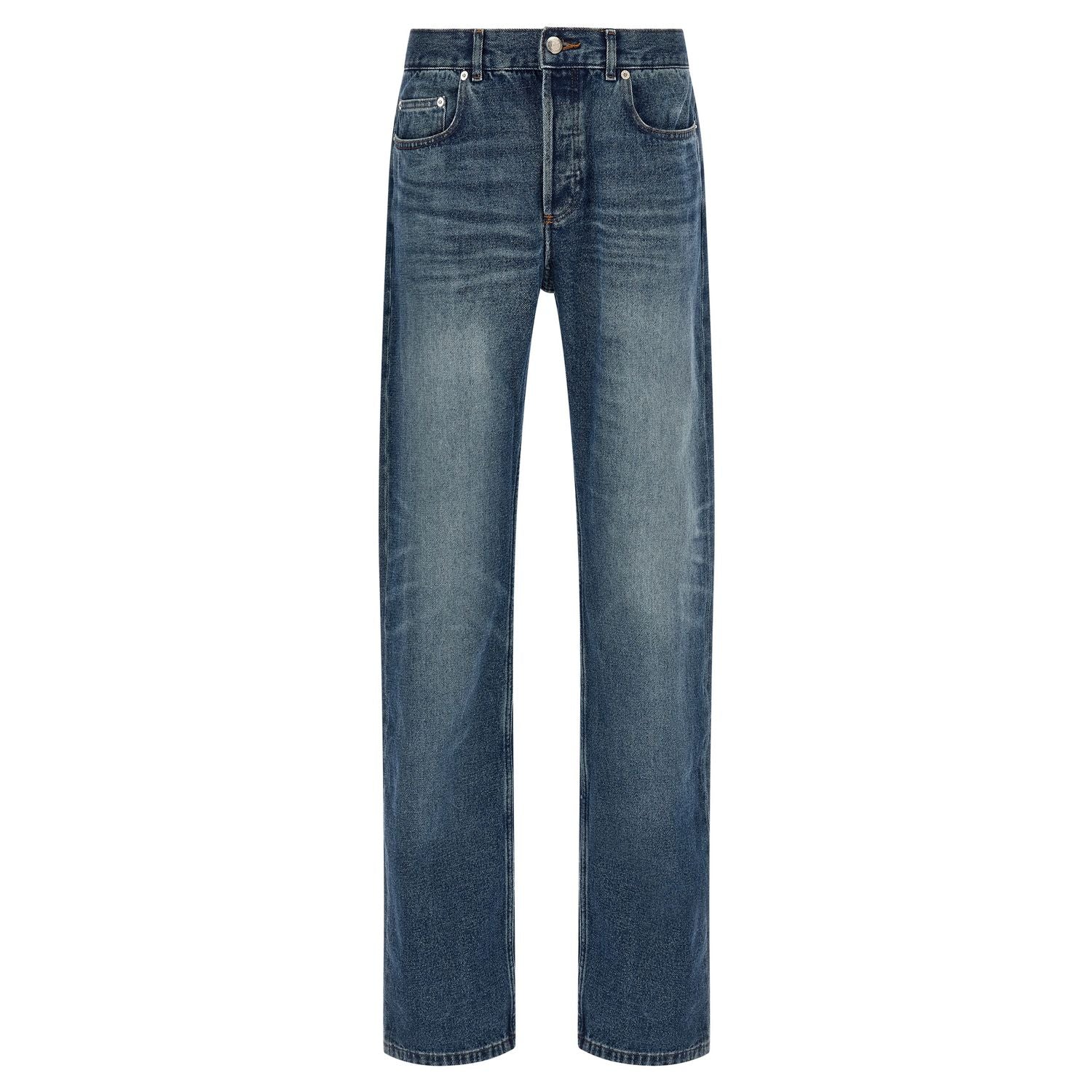 A.P.C. Blue Cotton Straight-Leg Jeans