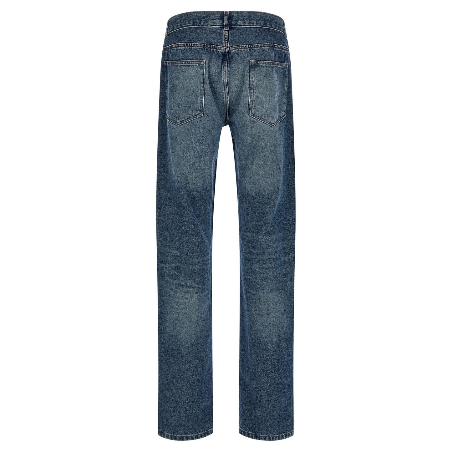 A.P.C. Blue Cotton Straight-Leg Jeans
