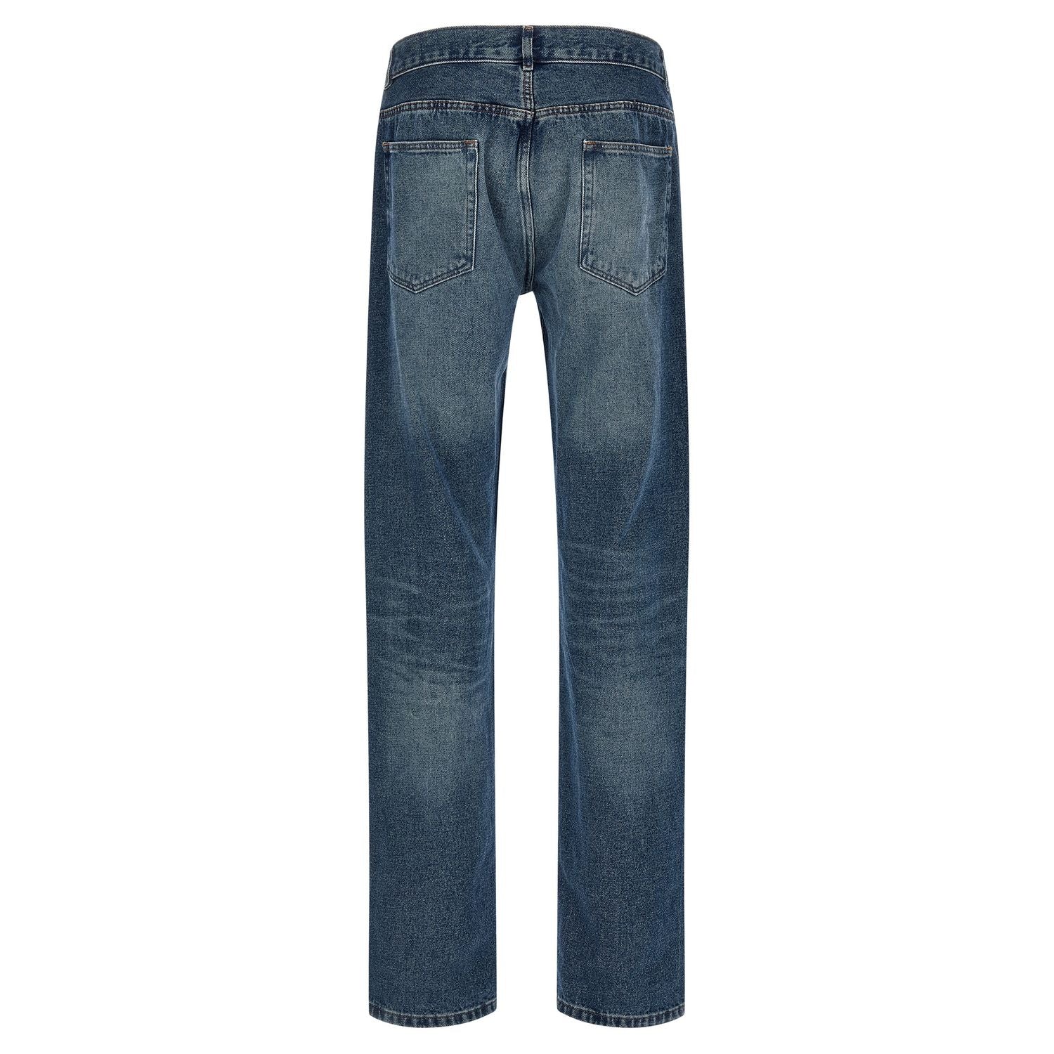 A.P.C. Blue Cotton Straight-Leg Jeans