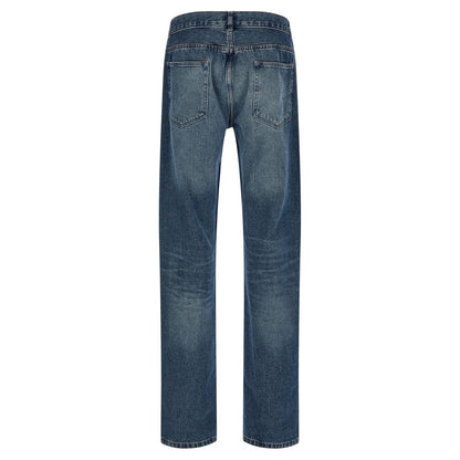 A.P.C. Blue Cotton Straight-Leg Jeans