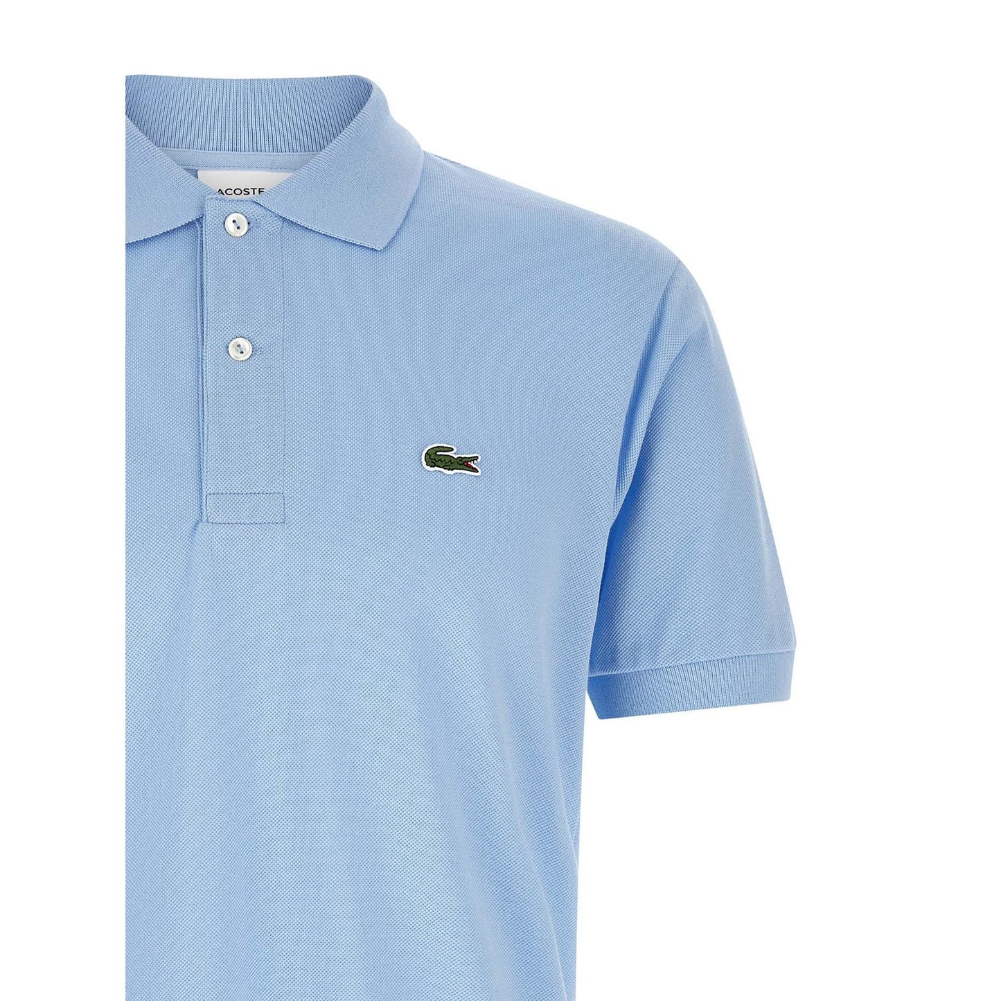 Lacoste Blue Cotton Polo Shirt
