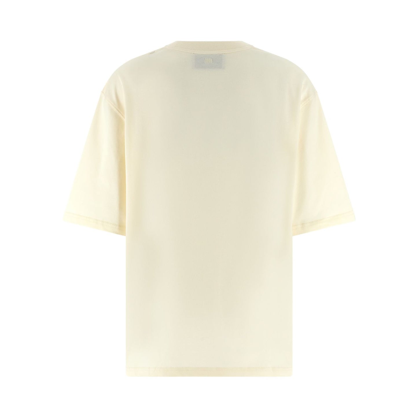 Ami Paris Beige Cotton T-Shirt