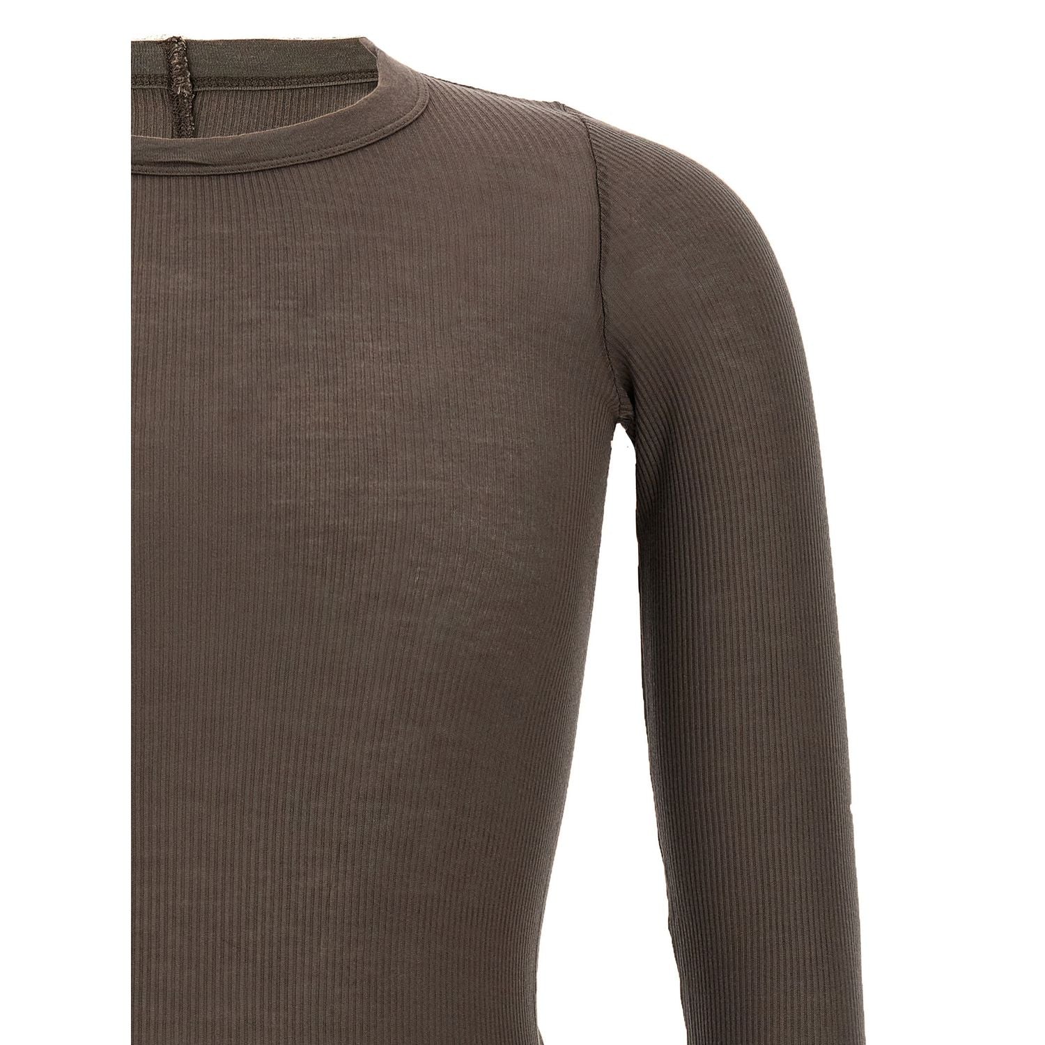 Rick Owens Gray Viscose T-Shirt