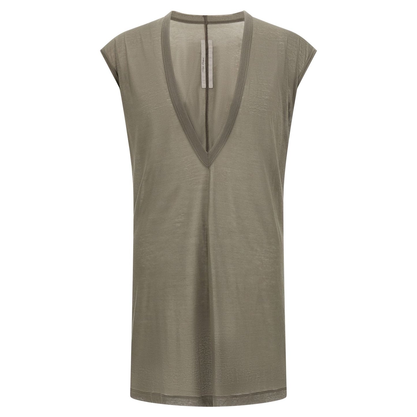 Rick Owens Gray Cotton T-Shirt