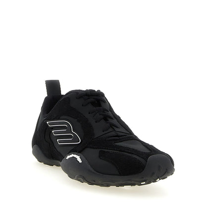 Balenciaga Black Polyester Athletic Sneakers