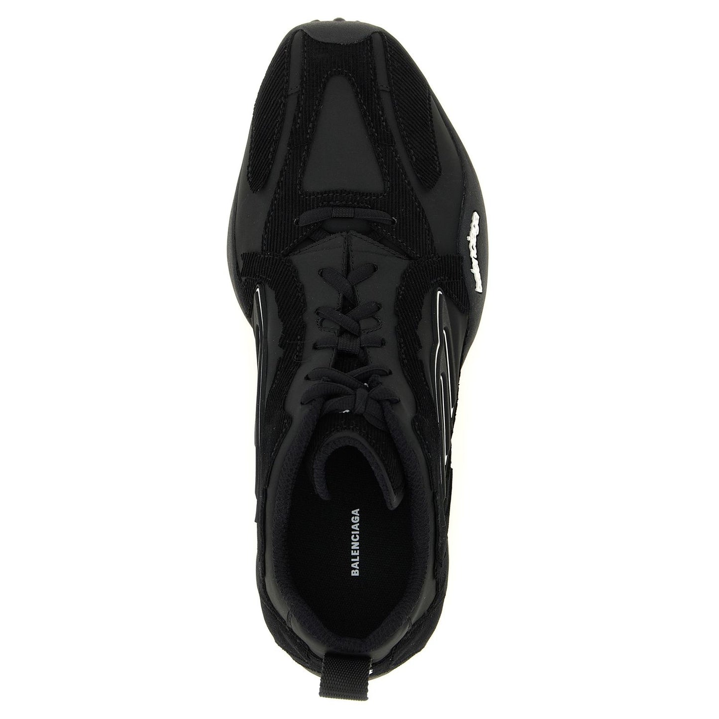Balenciaga Black Polyester Athletic Sneakers