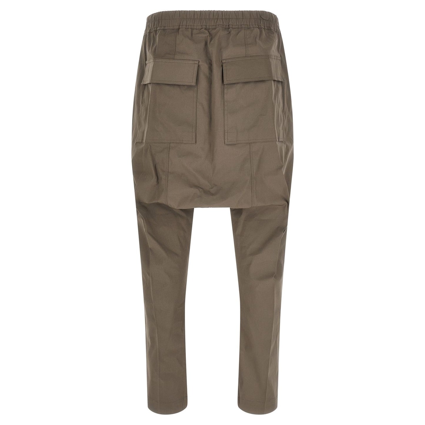 Rick Owens Gray Cotton Casual Pants