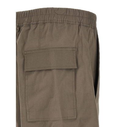 Rick Owens Gray Cotton Casual Pants