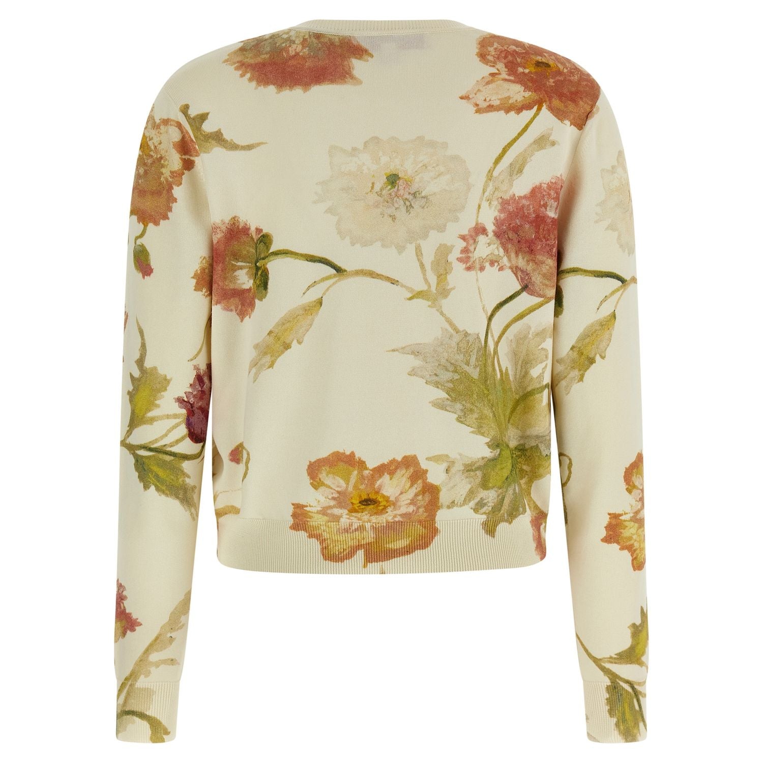 Carolina Herrera White Silk Cardigan