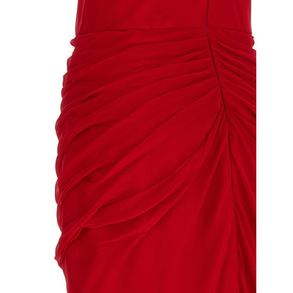 Carolina Herrera Multicolor Silk Midi Dress