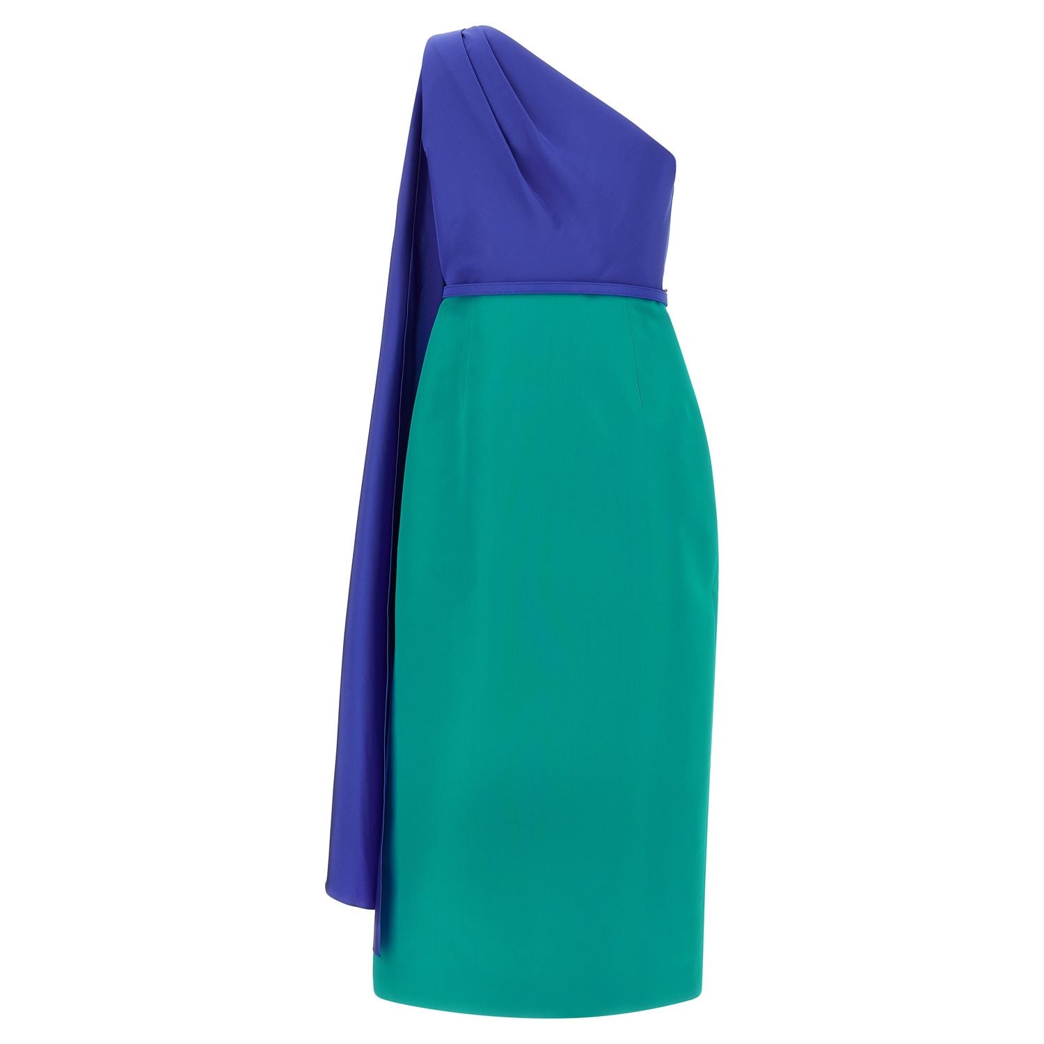 Carolina Herrera Multicolor Silk Midi Dress
