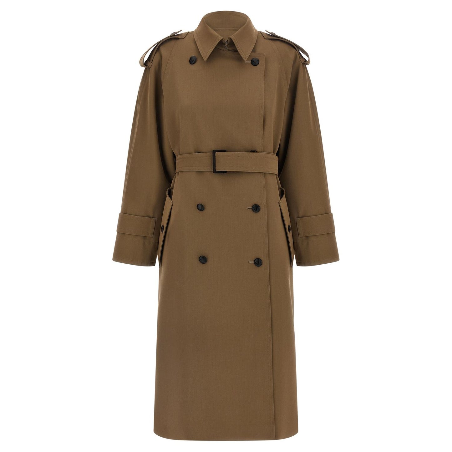 Max Mara Brown Virgin Wool Coat