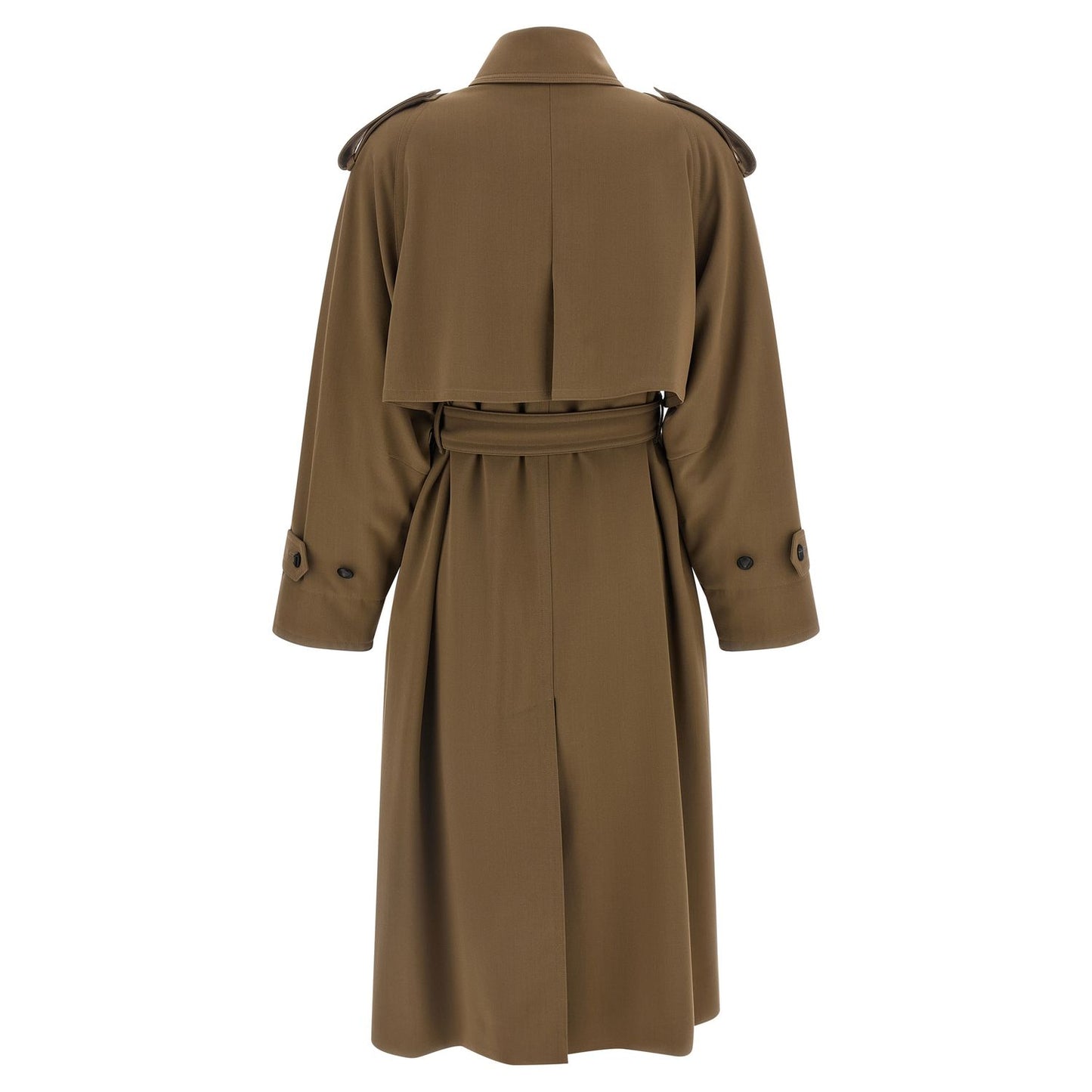 Max Mara Brown Virgin Wool Coat