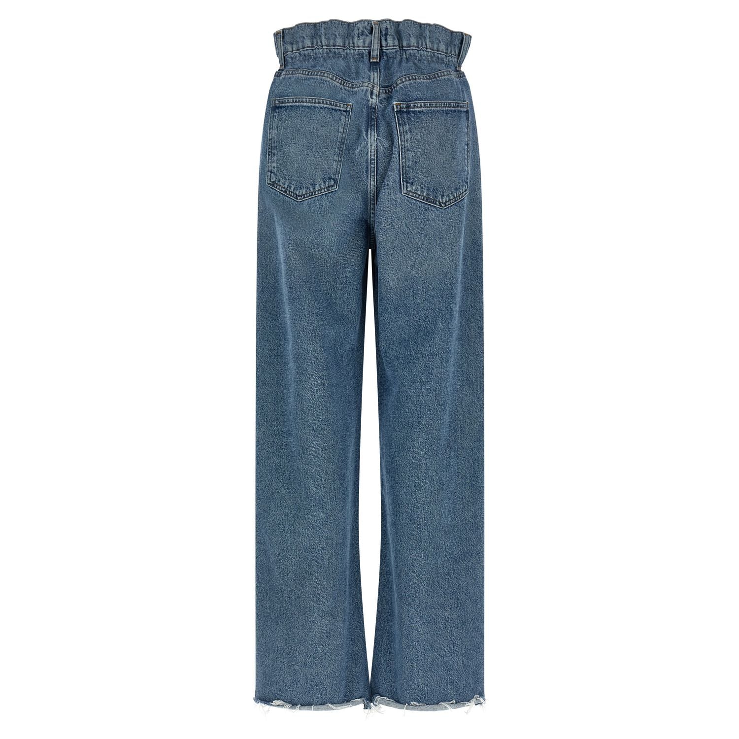 Agolde Blue Cotton Straight-Leg Jeans