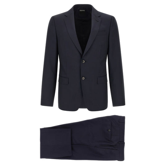 ZEGNA Blue Wool Two-Piece Suit