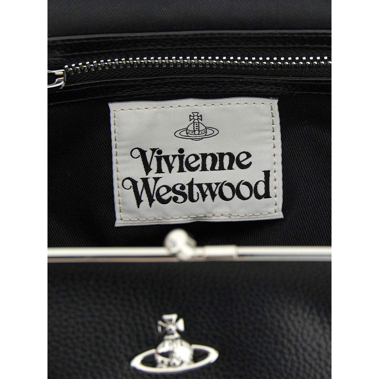 Vivienne Westwood Black Polyethylene Handbag