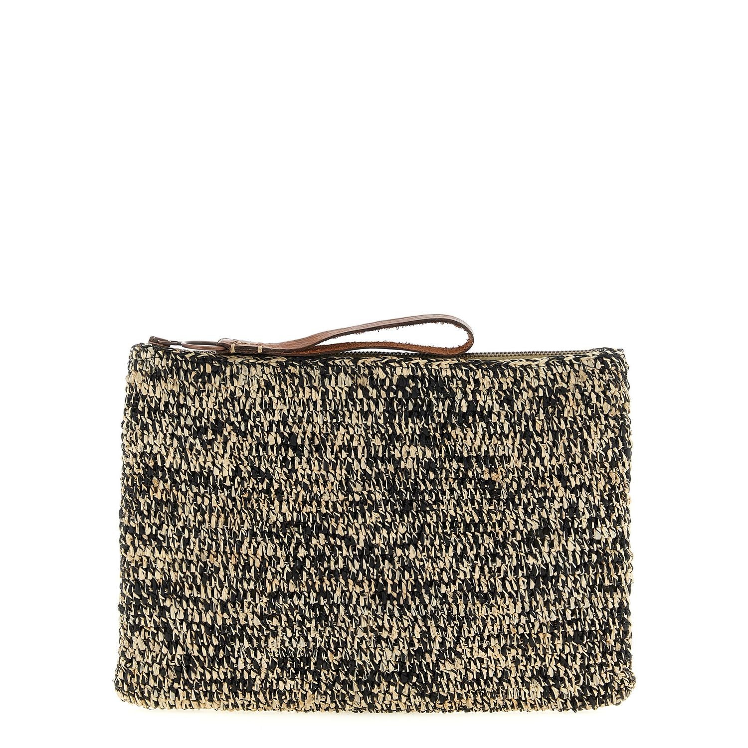 Ibeliv Bicolor Raffia Clutch Bag