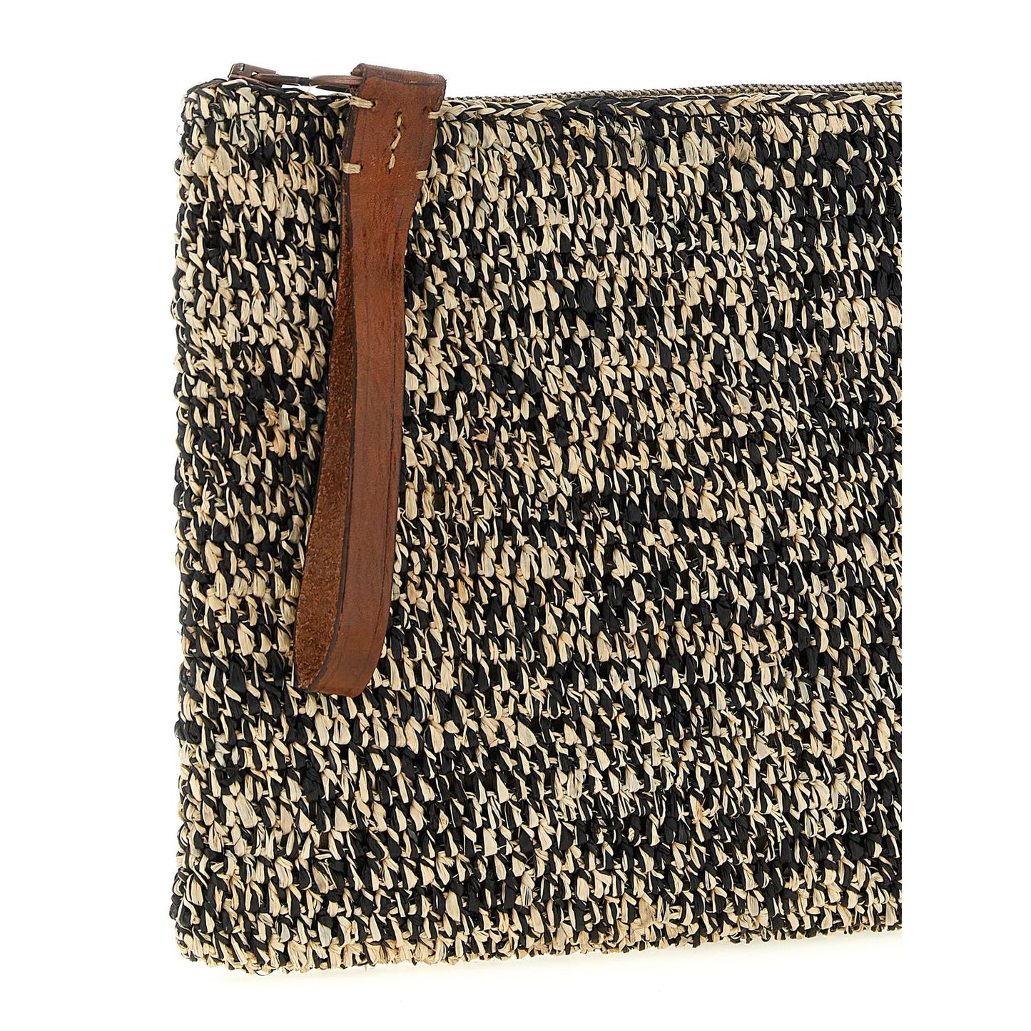 Ibeliv Bicolor Raffia Clutch Bag