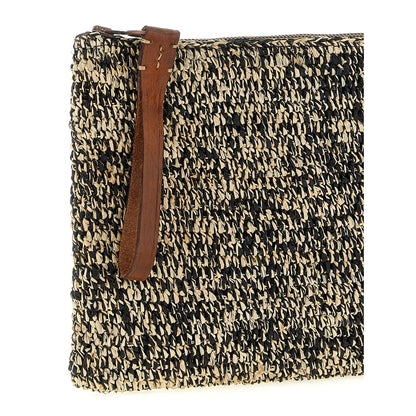 Ibeliv Bicolor Raffia Clutch Bag
