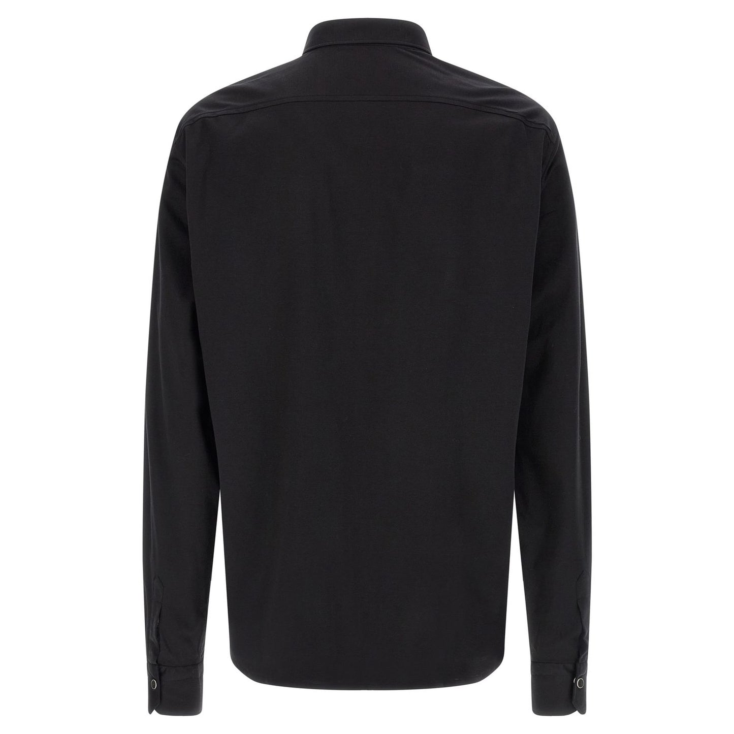 Kiton Black Cotton Blouse