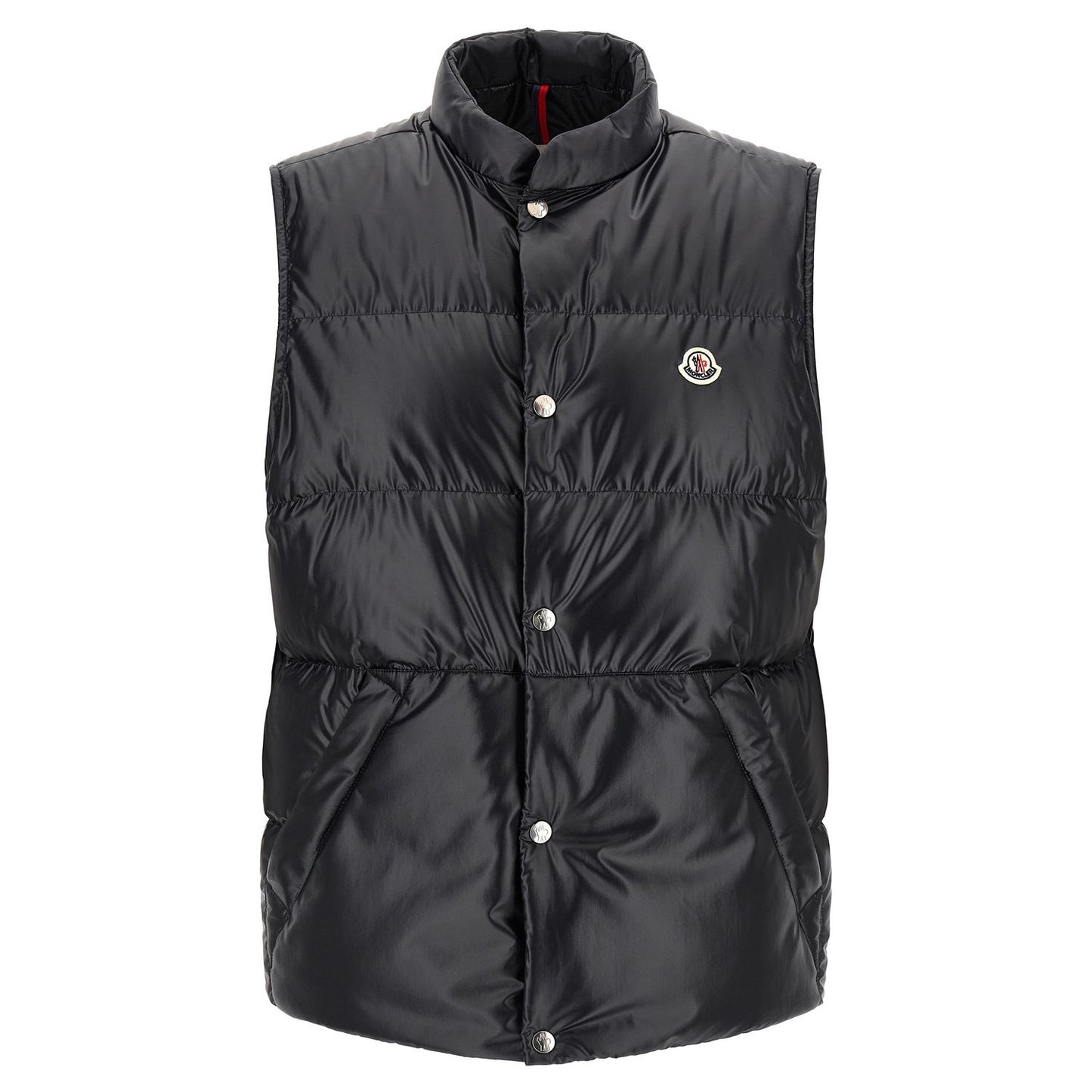 Moncler Blue Polyester Sleeveless Jacket
