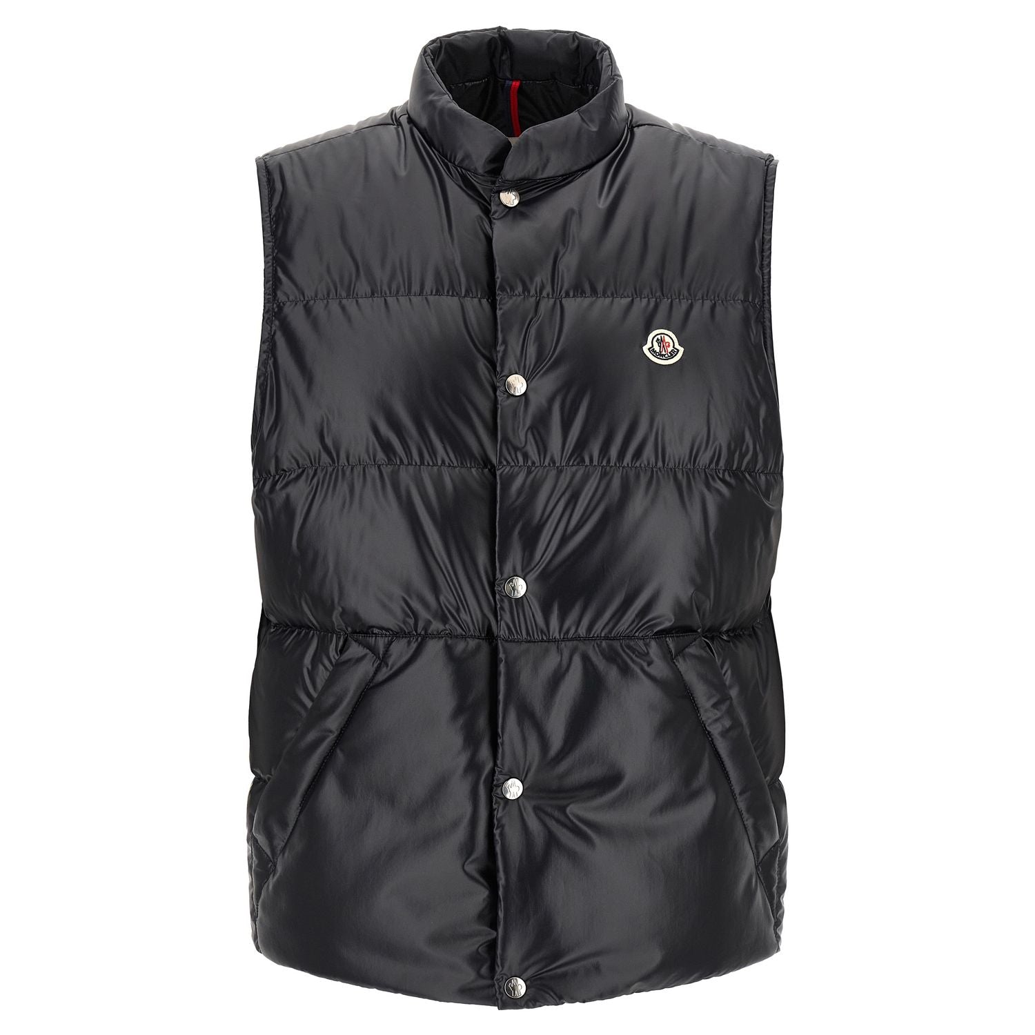 Moncler Blue Polyester Sleeveless Jacket