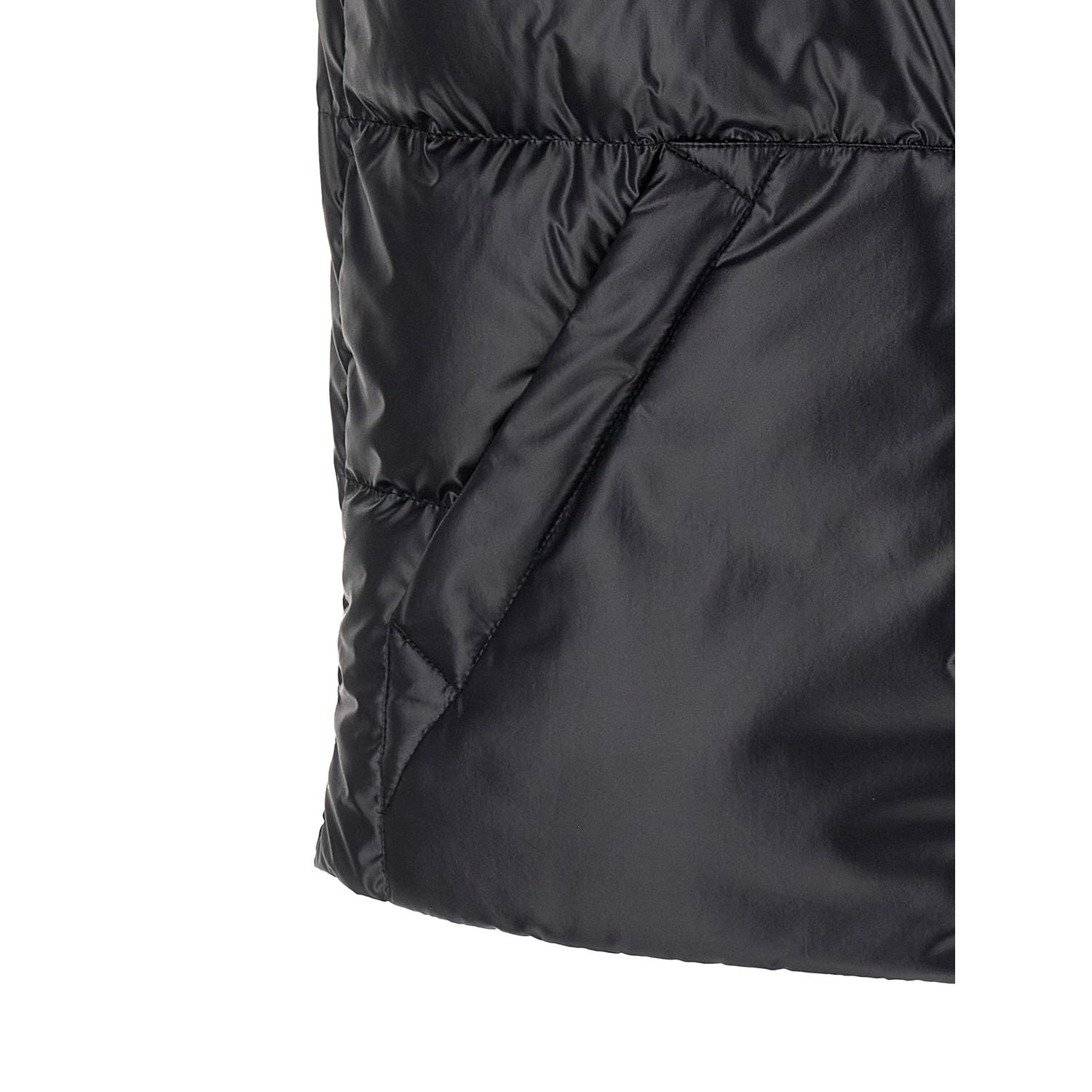 Moncler Blue Polyester Sleeveless Jacket