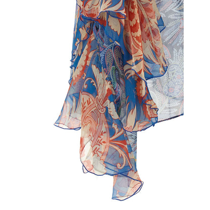Etro Blue Silk Blouse