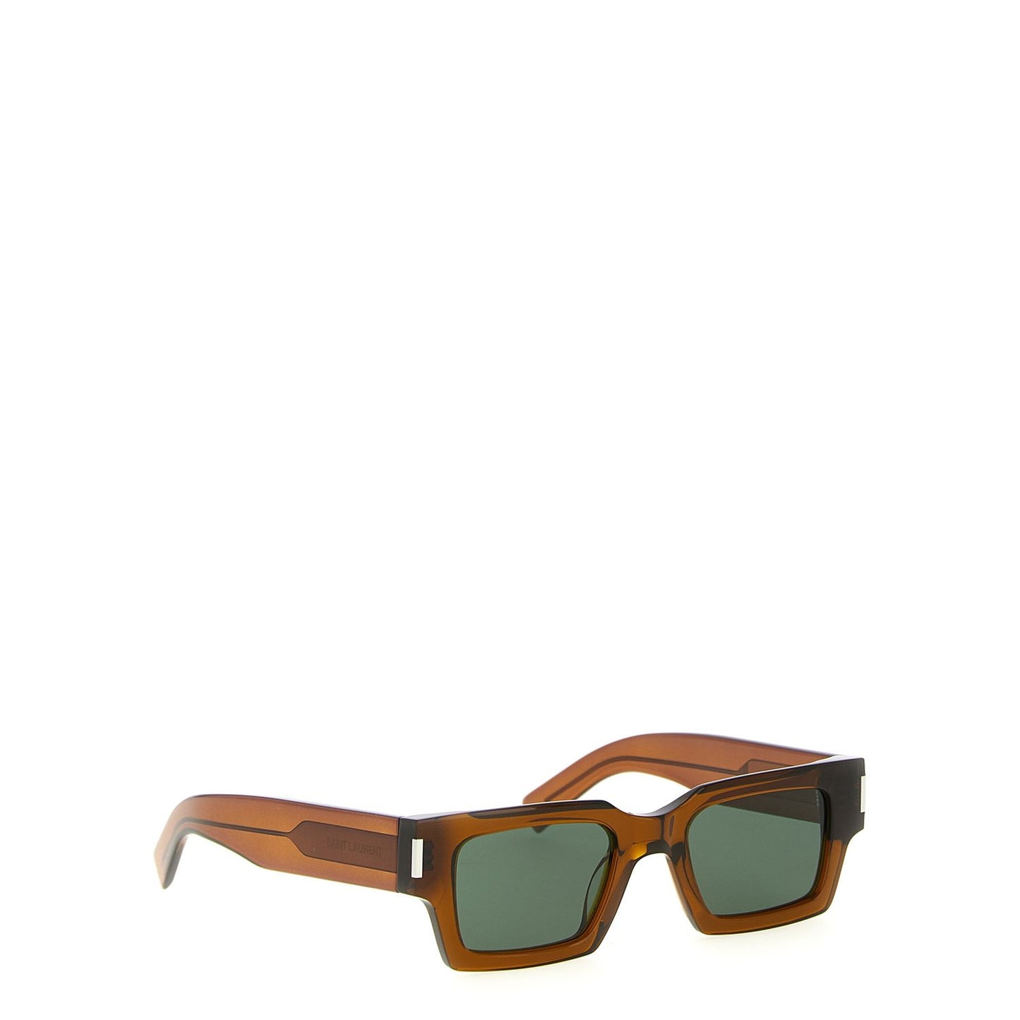Saint Laurent Brown Acetate Sunglasses