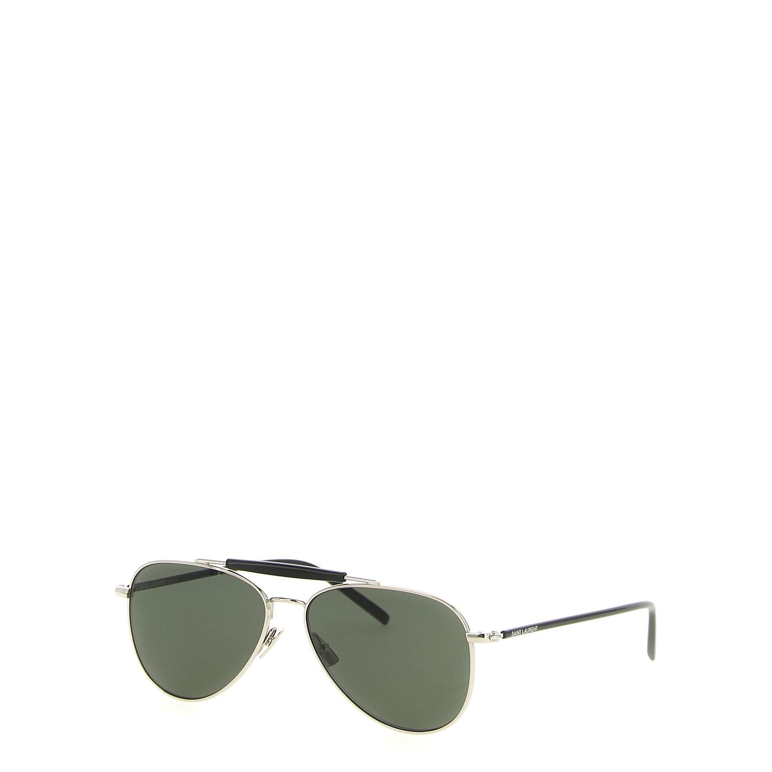 Saint Laurent Silver Acetate Sunglasses