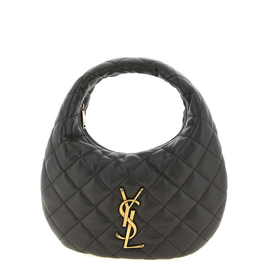 Saint Laurent Brown Lamb Leather Handbag