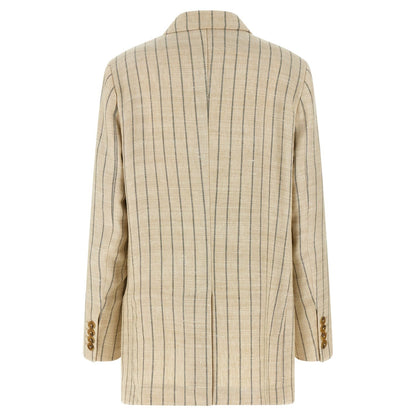 Blazé Milano Beige Cotton Blazer