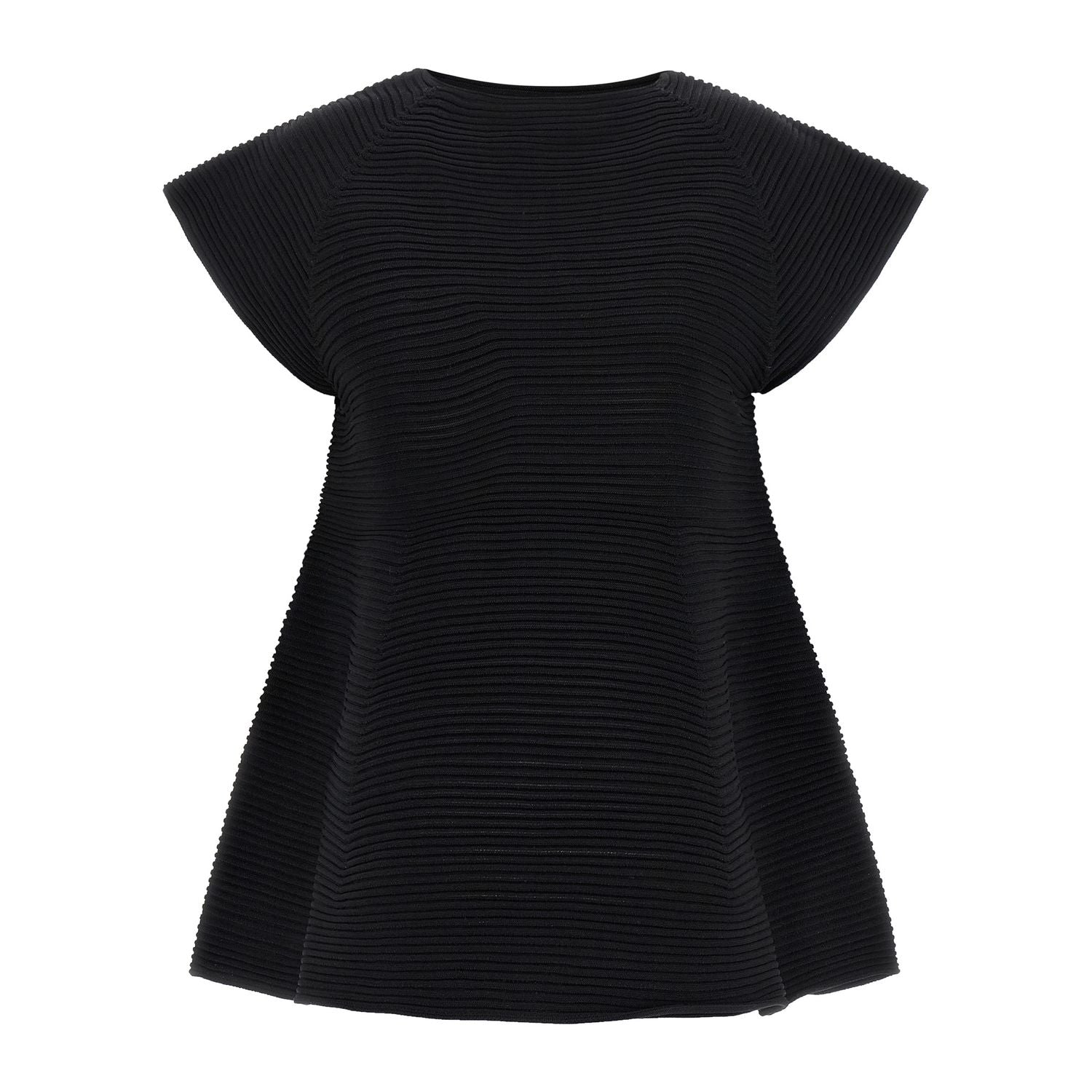 Issey Miyake Black Polyester Short Dress