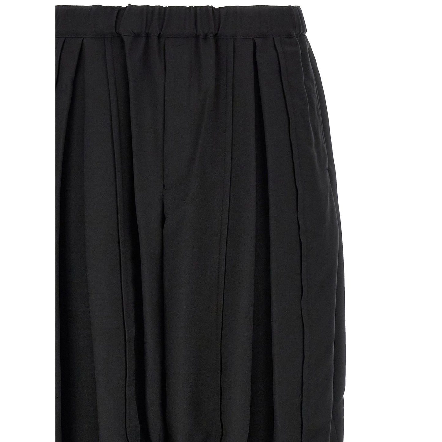 Comme Des Garçons Black Polyester Casual Pants
