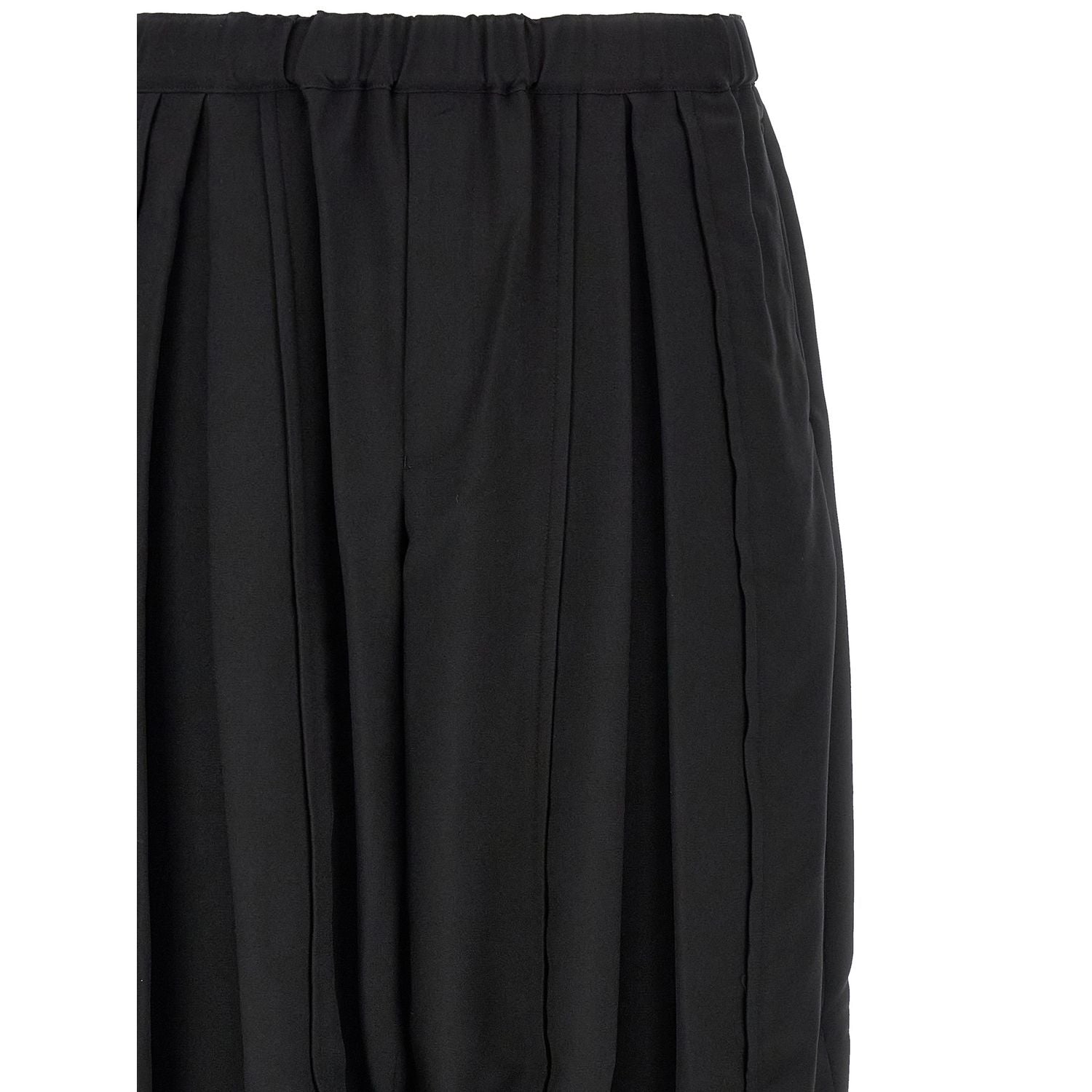 Comme Des Garçons Black Polyester Casual Pants