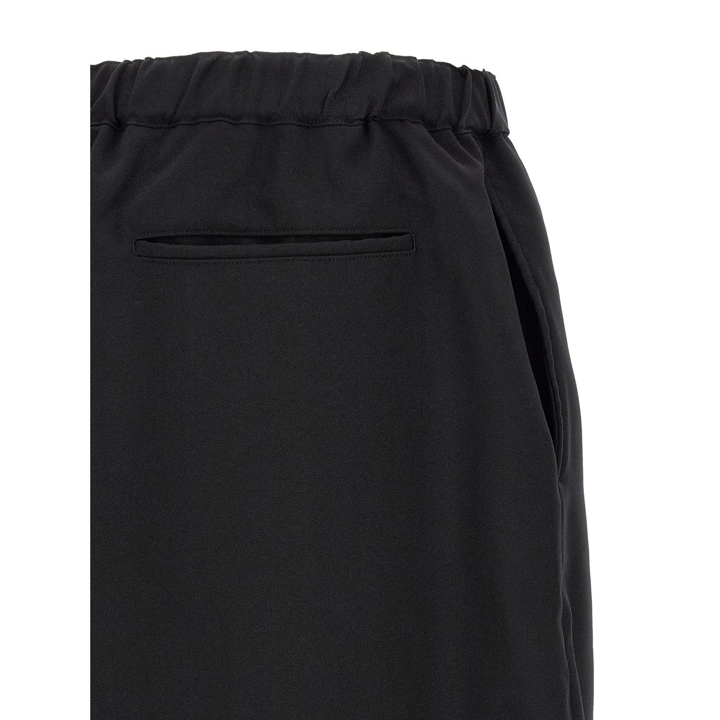 Comme Des Garçons Black Polyester Casual Pants