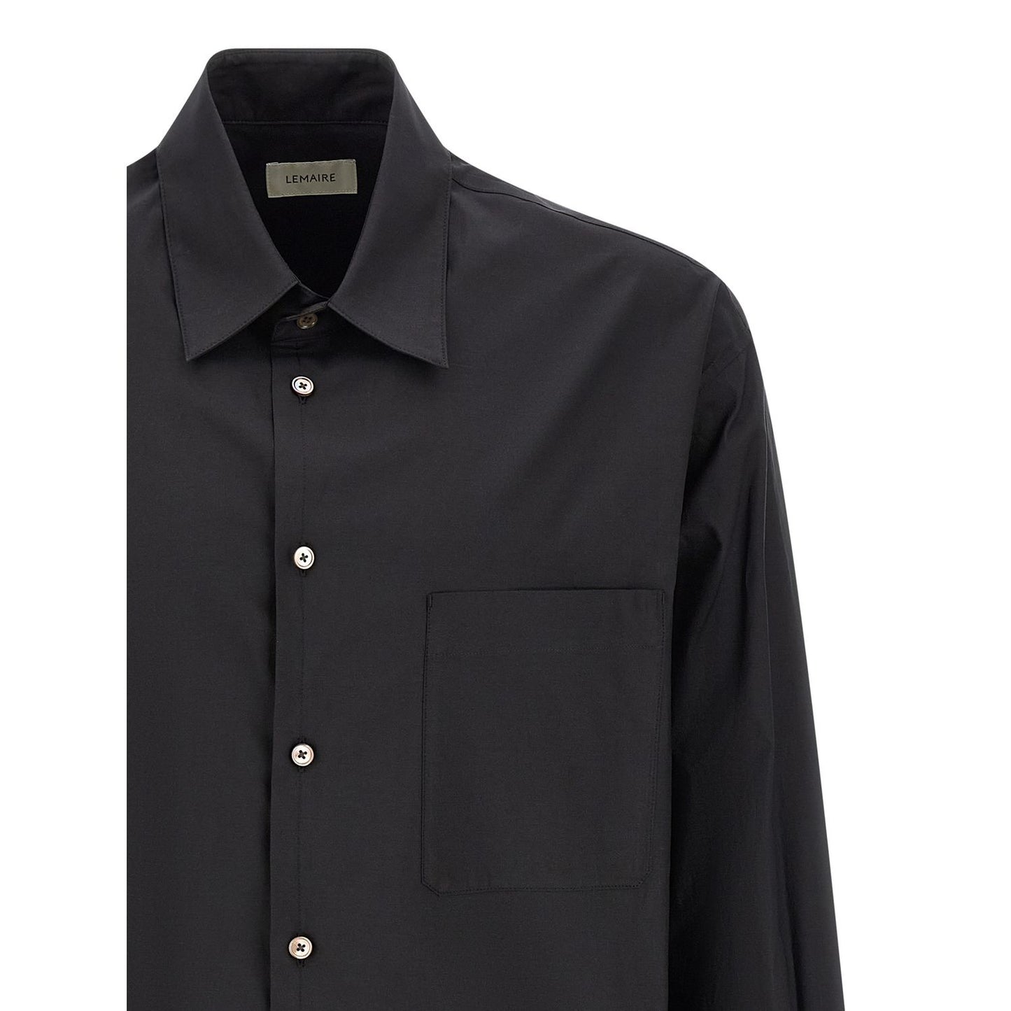 Lemaire Black Cotton Blouse