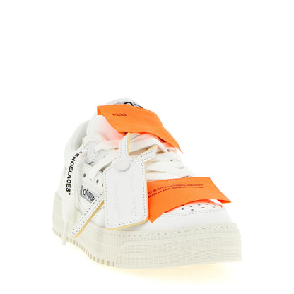Off-White White Calfskin Athletic Sneakers