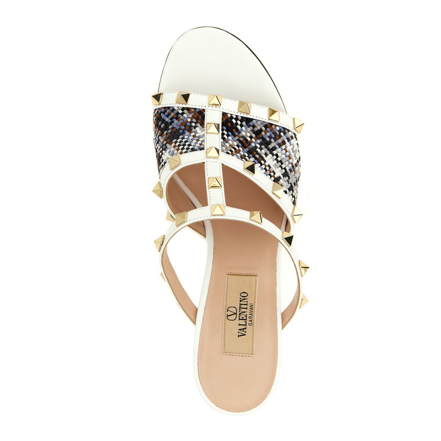 Valentino Garavani White Polyester Platform Sandals