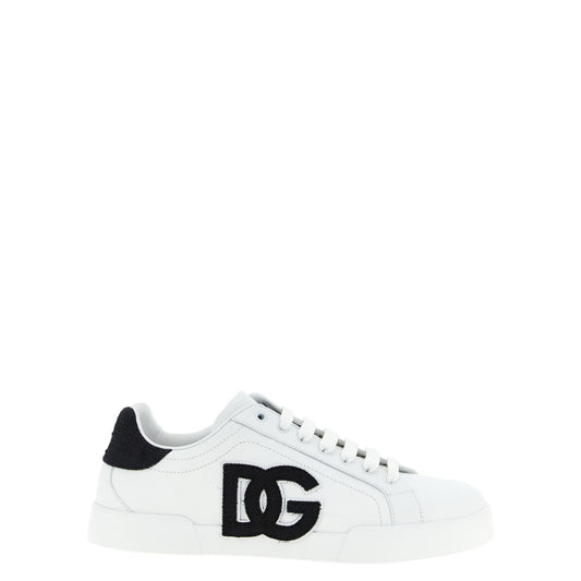 Dolce & Gabbana Bicolor Calfskin Low Top Sneakers