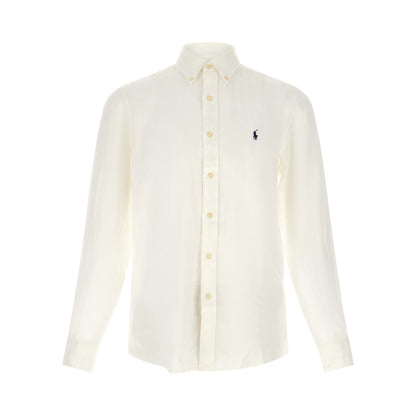 Polo Ralph Lauren White Linen Blouse