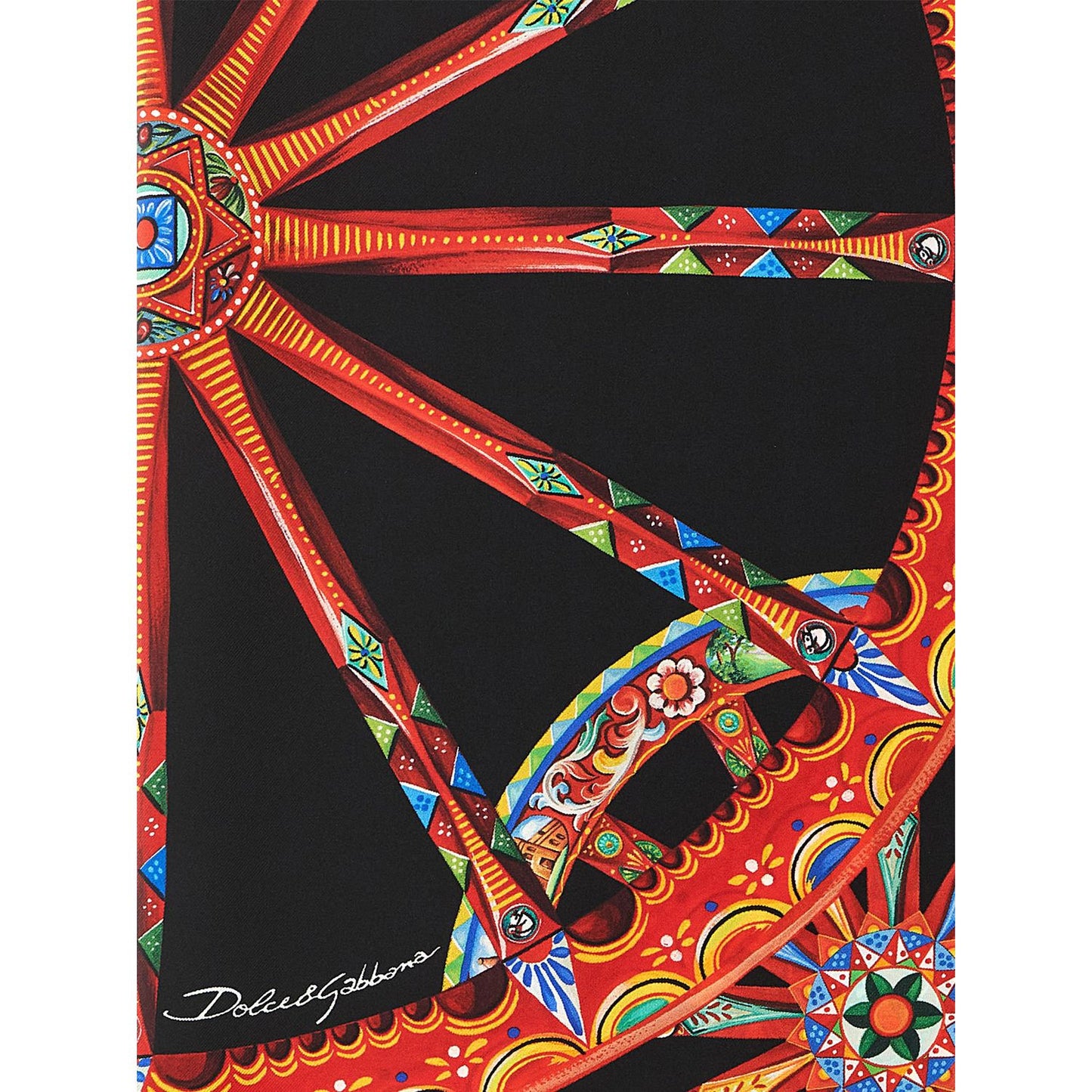 Dolce & Gabbana Multicolor Silk Scarf