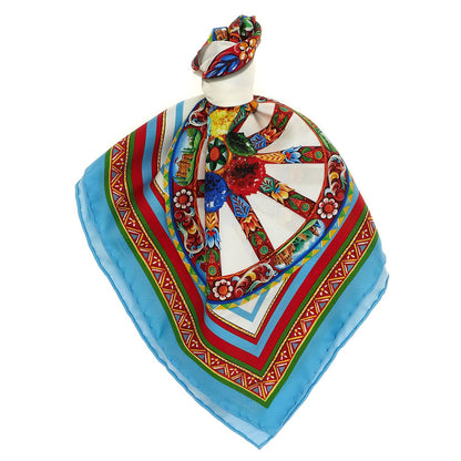 Dolce & Gabbana Multicolor Silk Scarf