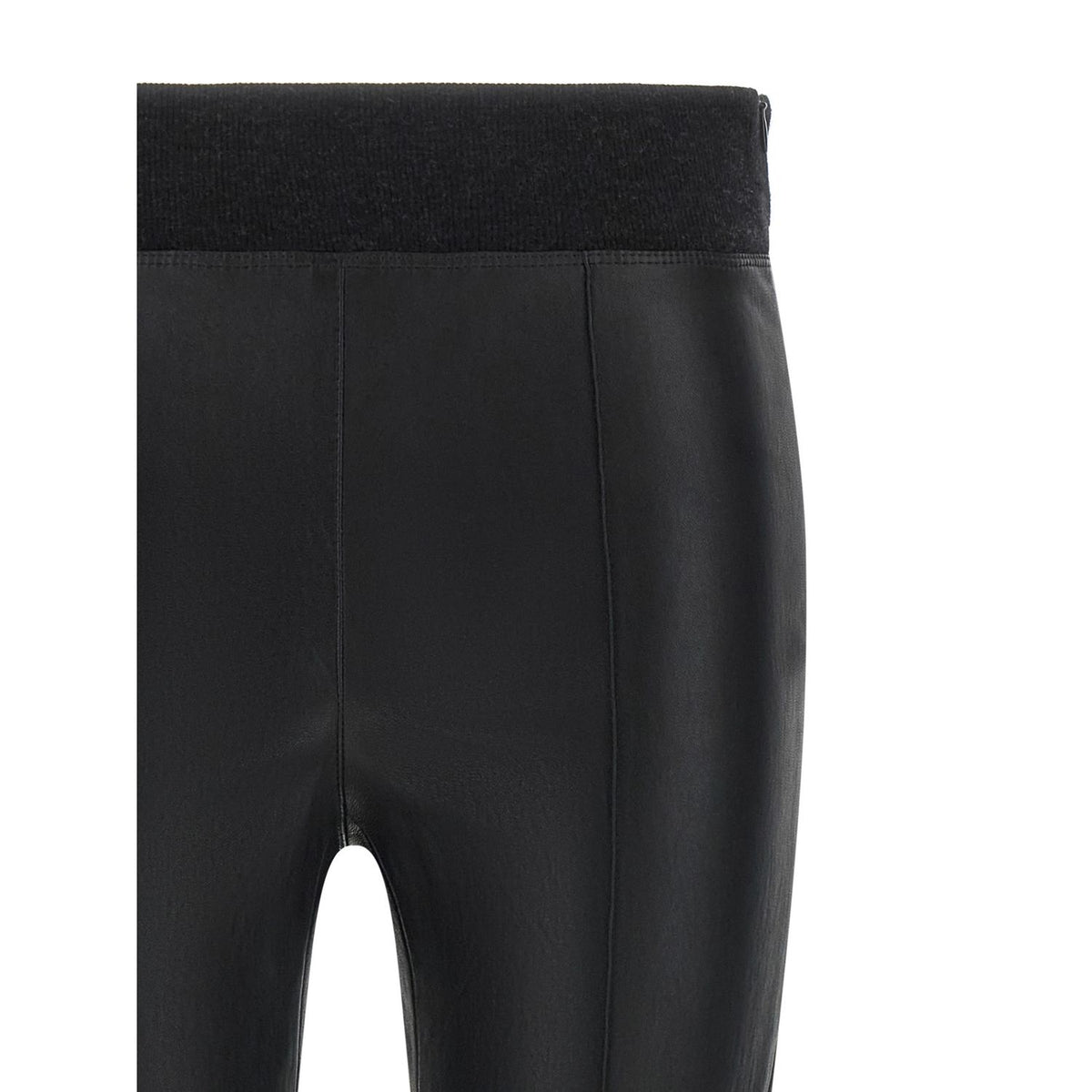 Brunello Cucinelli Black Lamb Leather Leggings