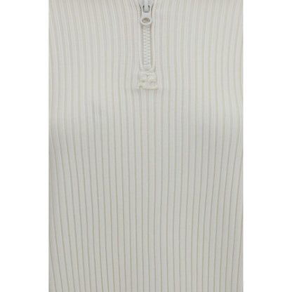 Courrèges White Wool Oves Aries Sweatshirt