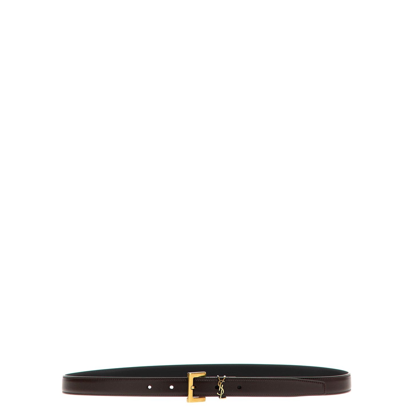Saint Laurent Brown Leather Regular Belt
