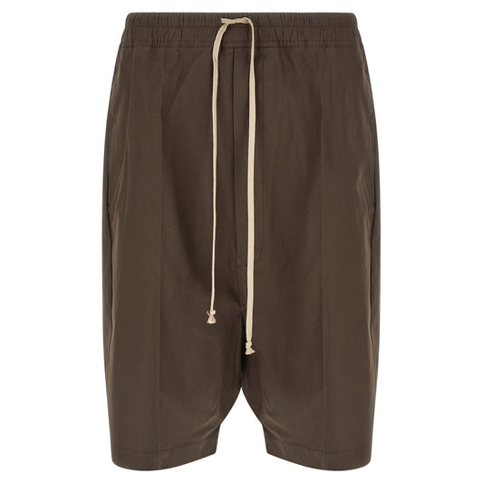 Rick Owens Brown Cotton Bermuda Shorts