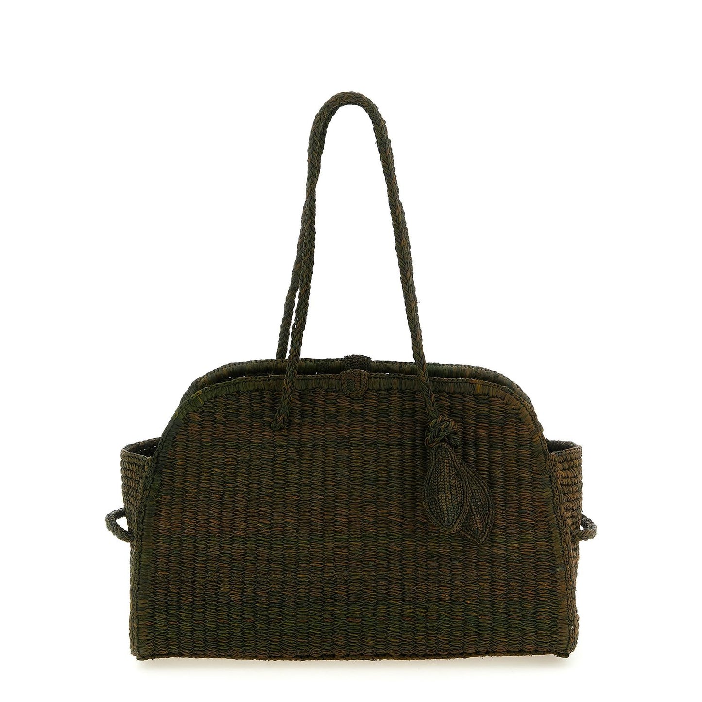 Jacquemus Bicolor Raffia Tote Bag